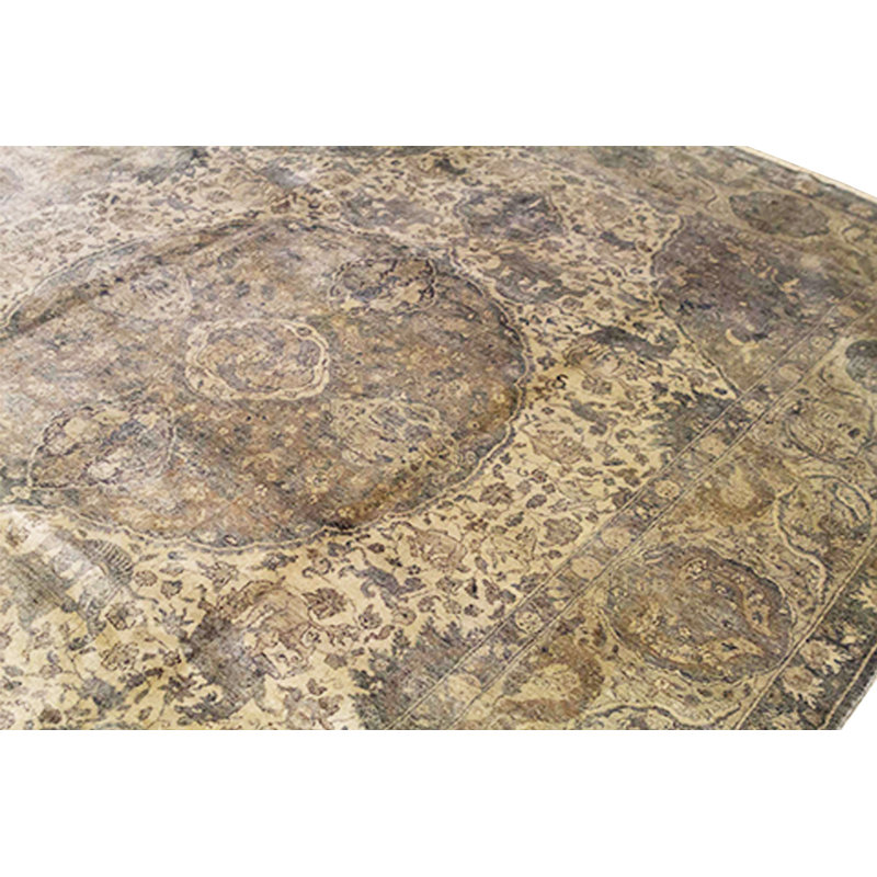 Hand-Knotted High-Quality Beige Area Rug