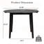 Table de salle à manger extensible ronde pour 2 à 4 personnes avec un design pliable et une fonctionnalité peu encombrante.-405330893