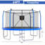 Trampoline avec lumières et panier de basketball-126757080