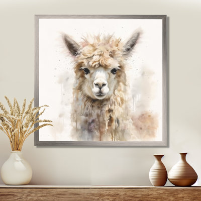 Graceful Alpaca III - Alpaca Wall Art