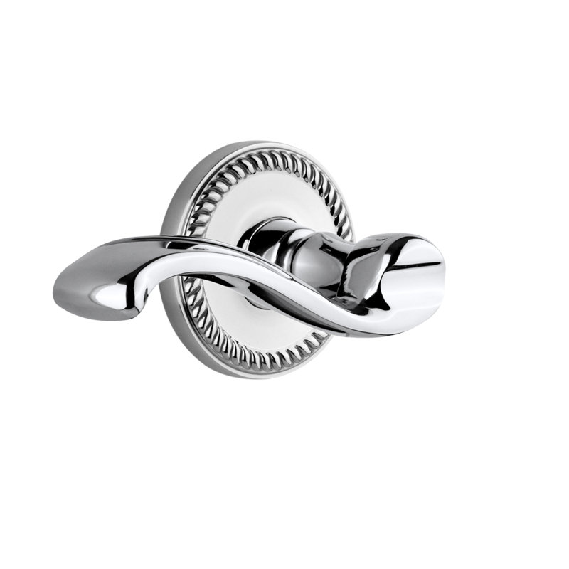 Mannequin simple Grandeur Newport Rosette avec levier Portofino, Chrome brillant, Droitier