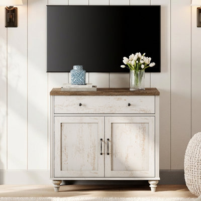 Corretta Solid and Manufactured Wood TV Stand for TVs up to 43"