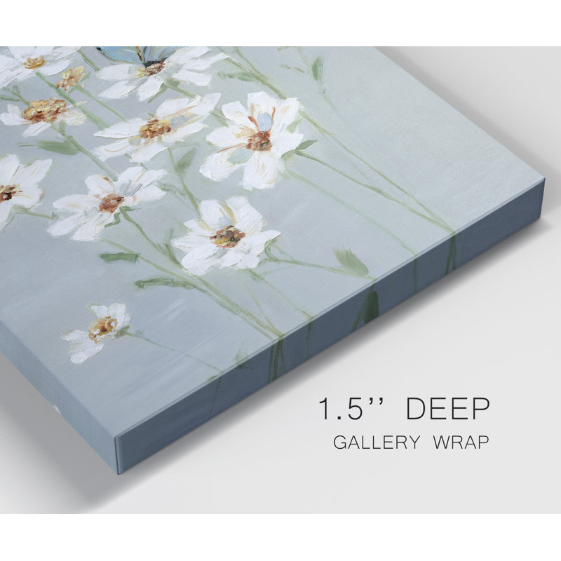 «Gathering Daisies II», reproduction d'art sur toile tendue, H 36 po x l 24 po x P 1 po