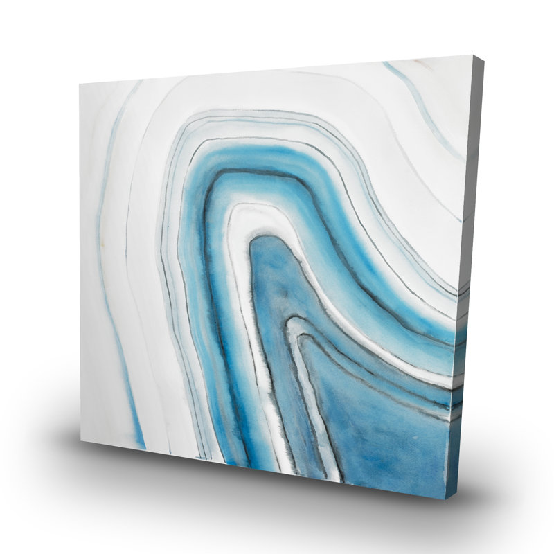 Round geode - 32"x32" art on canvas