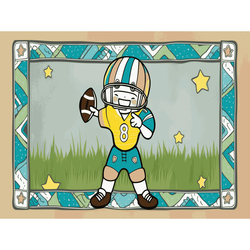 Tapis pour enfants East Urban Home Sports, Rectangulaire 2 pi x 3 pi
