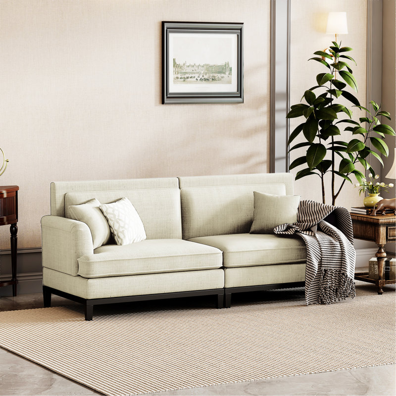 Canapé Bushgrove 81,82 po, Polyester beige