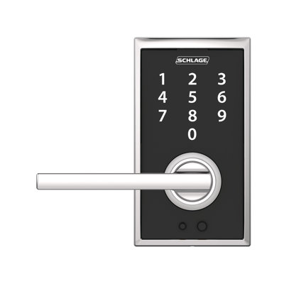 Schlage Touch Keyless Touchscreen Lever with Century Trim and Latitude Lever