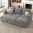 Rafael L Shaped Sofa Pull Out Sofa Bed Convertible Modular Sectional Couch Sleeper For Apartment-101956655