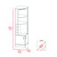 Armoire haute à 8 tablettes Isabelle-701006601