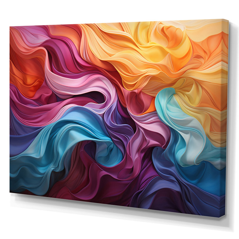 Opt Optical Swirls sur impression sur toile, Toile tendue, H 30 po x l 40 po x P 1,5 po