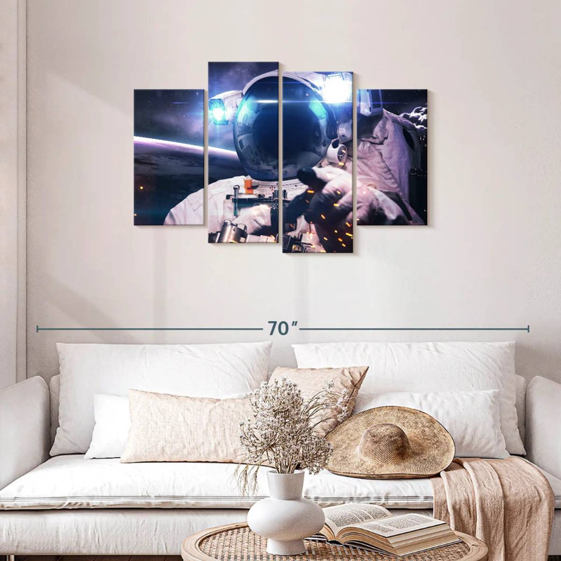 Astronaute brillant d'Oberle, H 27 po x l 43 po