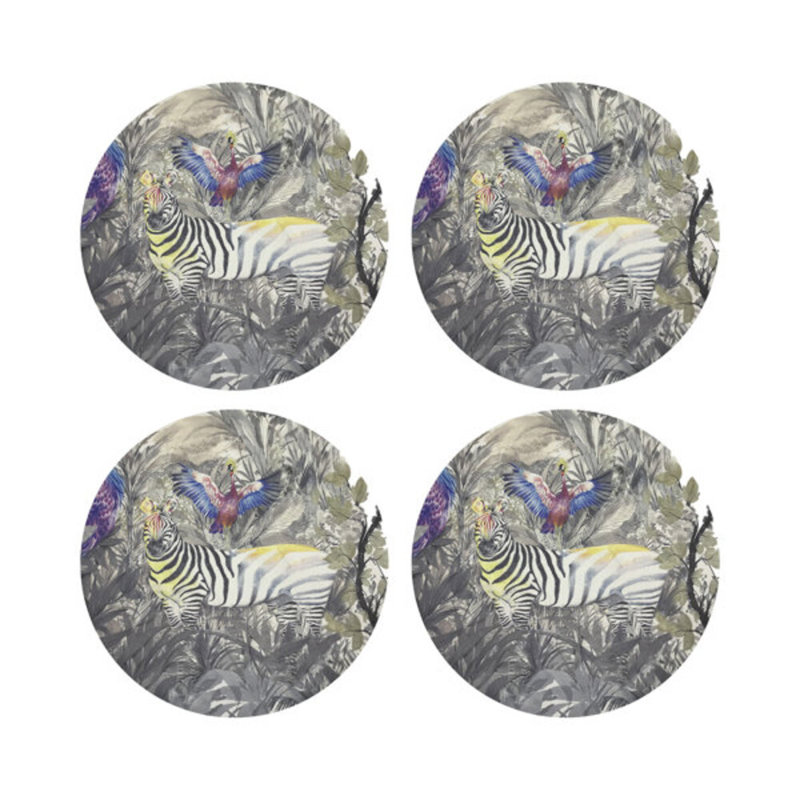 Arcadia Zebra Pebble 16" Vinyl Placemat
