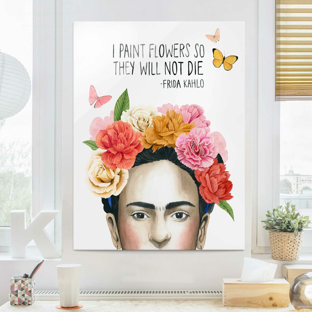 Glasbild Frida's Thoughts Blumen