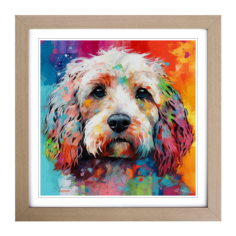 Single Picture Frame Print on Wood, Oak