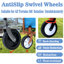 Chariot pliable à roulettes pliable avec roues et porte-boissons pour l'extérieur, le camping, le jardin et le magasinage