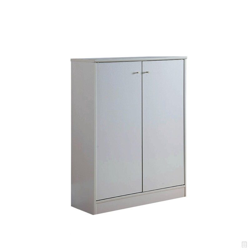 Armoire à chaussures / rangement avec deux portes et cinq tablettes