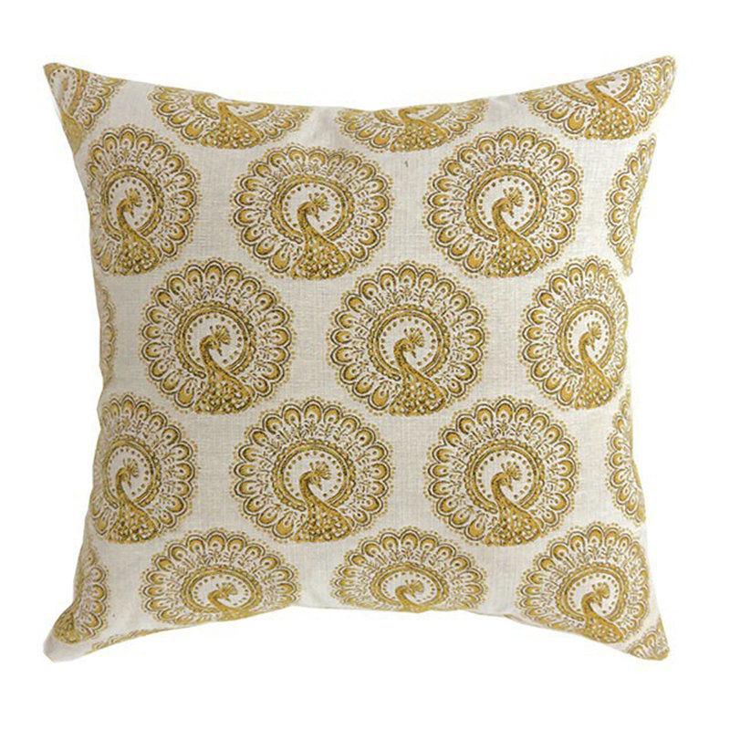 Large Pillow Cover and Insert, Green, 18.8" H x 18.8" W x 10.5" D