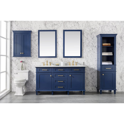 Ensemble de meuble-lavabo double 60 po Malcom
