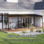 Pergola en métal avec système de drainage intégré, toit en acier galvanisé-137458099-137458101