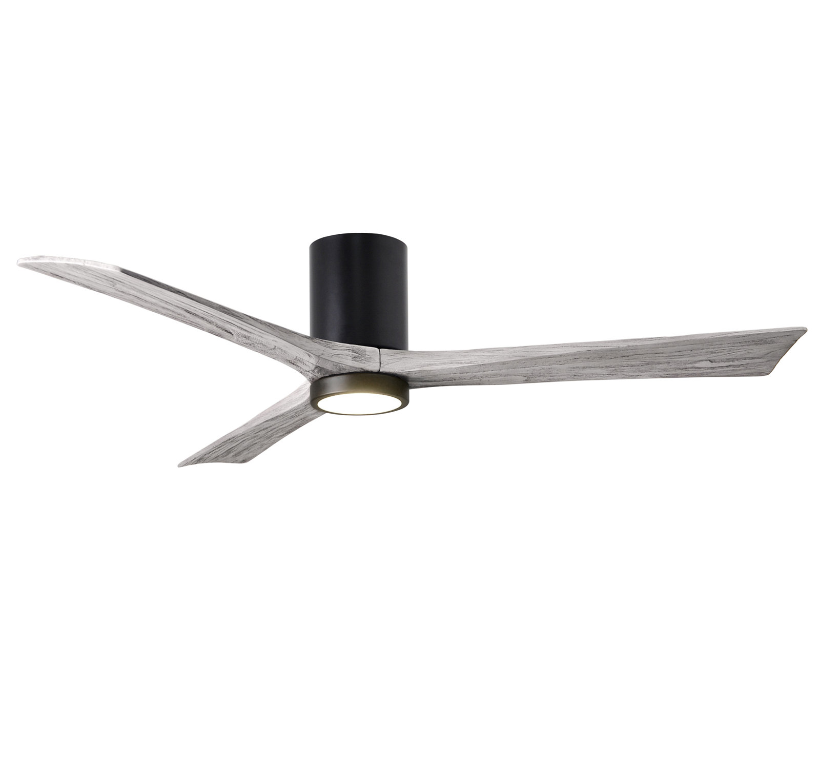 Olivier Ceiling Fan with LED Light Kit, Matte Black, 60", Barn Wood Tone