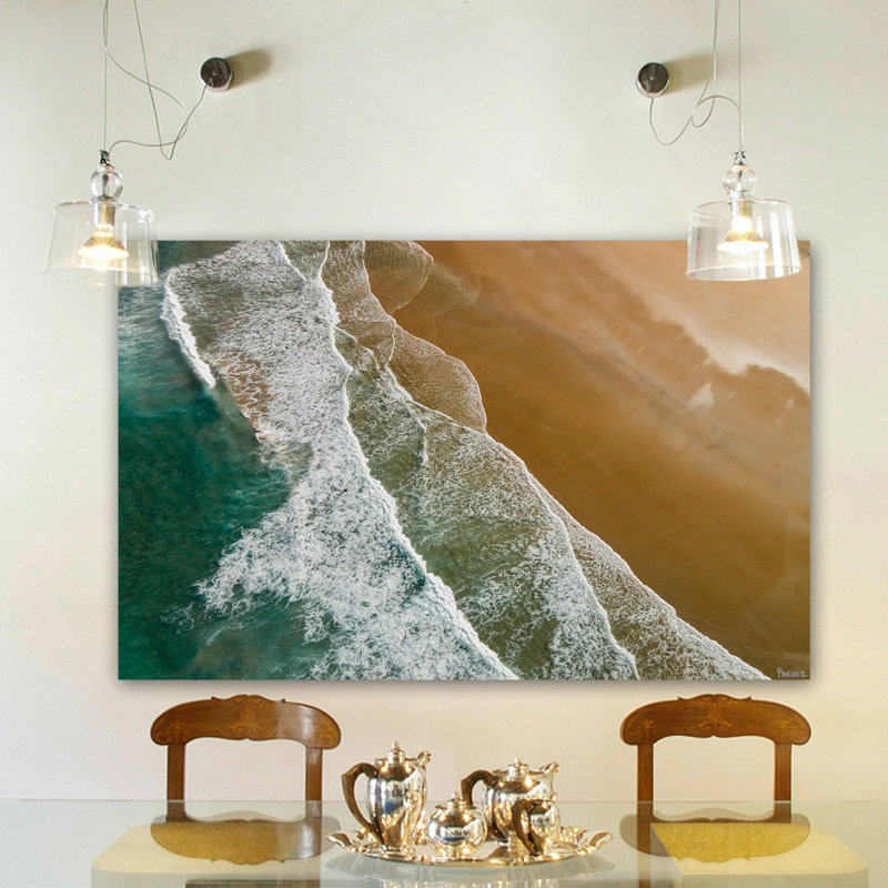 « roulement de marée »-reproduction de photo sur toile, 16 po x 24 po, Toile