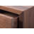 Solid Walnut Hardwood Nightstand With 1 Drawer | Floating Wall Shelf Scandinavian Style