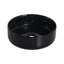 Lavabo de comptoir rond en céramique pour salle de bain, art noir et blanc, glacis cuit, lisse, largeur de 15,33 po, profondeur, 4,67 po, lavabo d'art 18,55 lb, facile à nettoyer, teinture à trois couches,