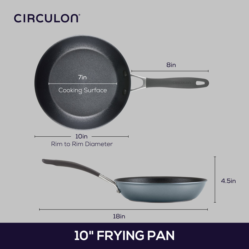 Circulon A1 Series with ScratchDefense Technology Nonstick Induction Frying Pan, 10"