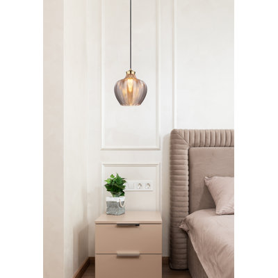 Daviid 1 - Light Gold Pendant
