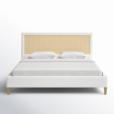 Billingsly Upholstered Cane-Back Bed
