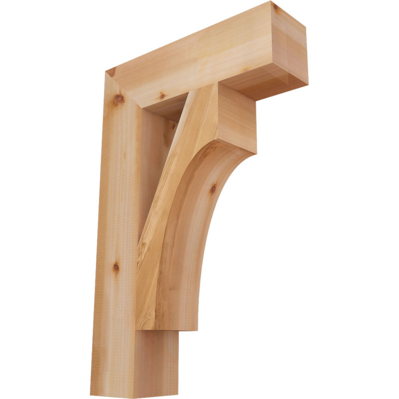 Support Westlake Block, Cèdre rouge de l'Ouest (lisse), H 34 po x l 5,5 po x P 22 po