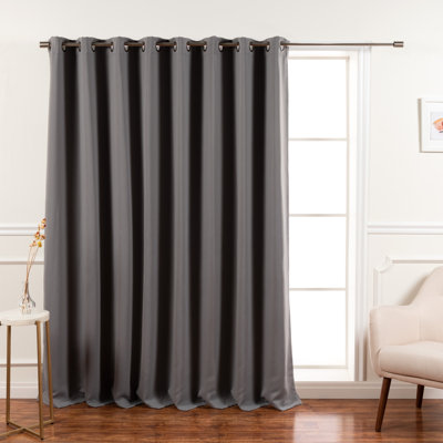 Scarsdale Solid Blackout Thermal Grommet Single Curtain Panel