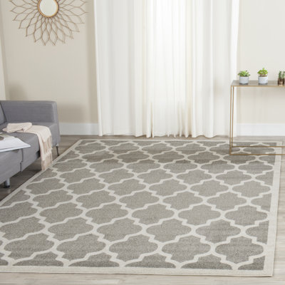 Ammundsen Geometric Dark Grey/Beige Area Rug