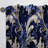 Cobalt Blue Baroque Scrolls Victorian Pattern I Blackout Single Curtain Panel-95457722