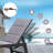 Outdoor Rust-Resistant Metal Chaise Lounge with Table-1563223230