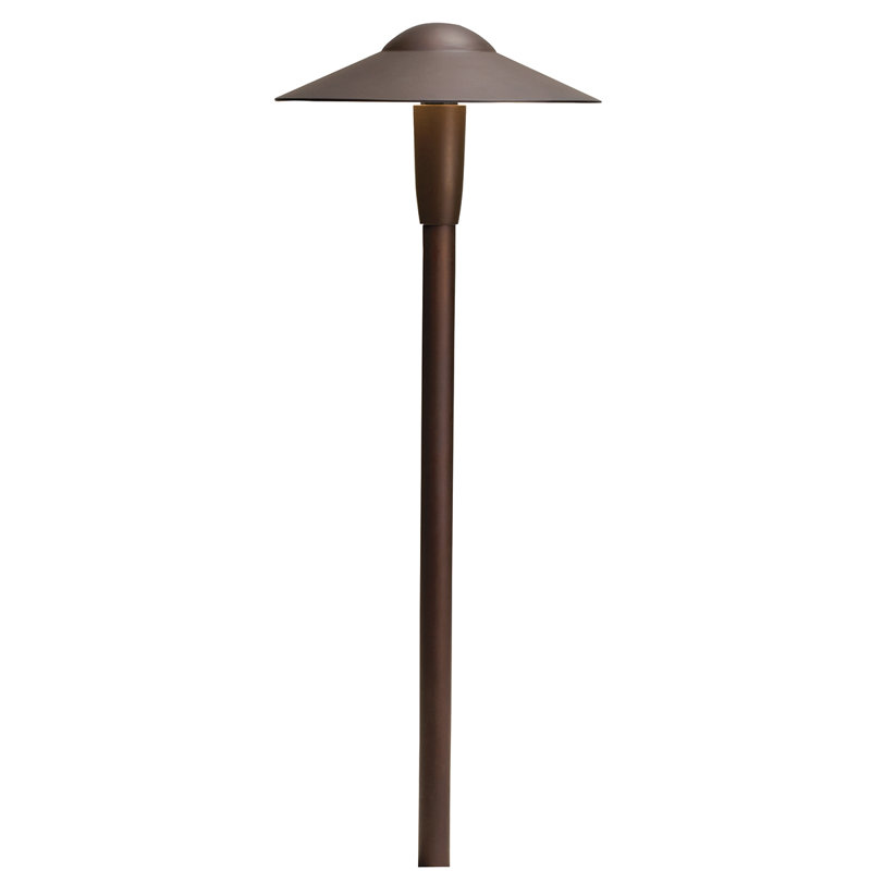 Lumière de voie led à 1 lumière, Bronze architectural texturé