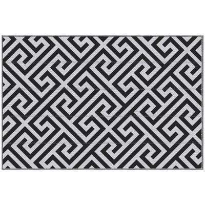 Geometric Hand Woven 121cm X 182cm Indoor / Outdoor Area Rug