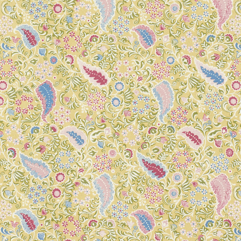 Tissu Peggy Paisley, Limonade