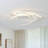 Codie 3- Light 28.3 Inches White Led Semi Flush Mount with Remote Control-2105347340-2017203054