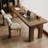 78.74"Light walnut Rectangular Solid Wood desks-107486562