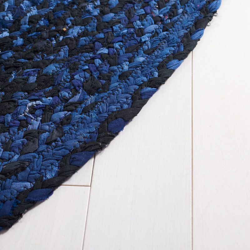 Cotton Hand Woven Area Rug, Oval 152 x 244 cm