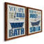 «Bubble Bath», ensemble de 2 encadrements d'art textuel sur toile-109573009-109573100