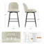 Tabouret de comptoir pivotant rembourré 26 po Aura-615037486-615329769
