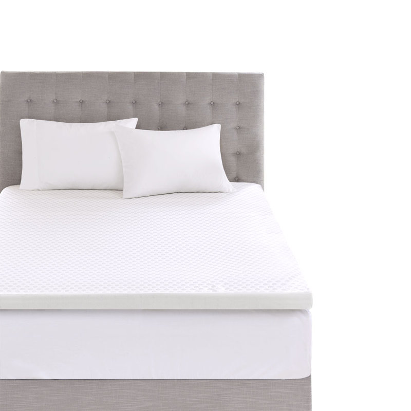 Surmatelas en mousse viscoélastique avec gel rafraîchissant Gracie Mills Deidre, Simple