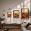 Desert Under Dunes Modern - Framed Print-851003425-851003427