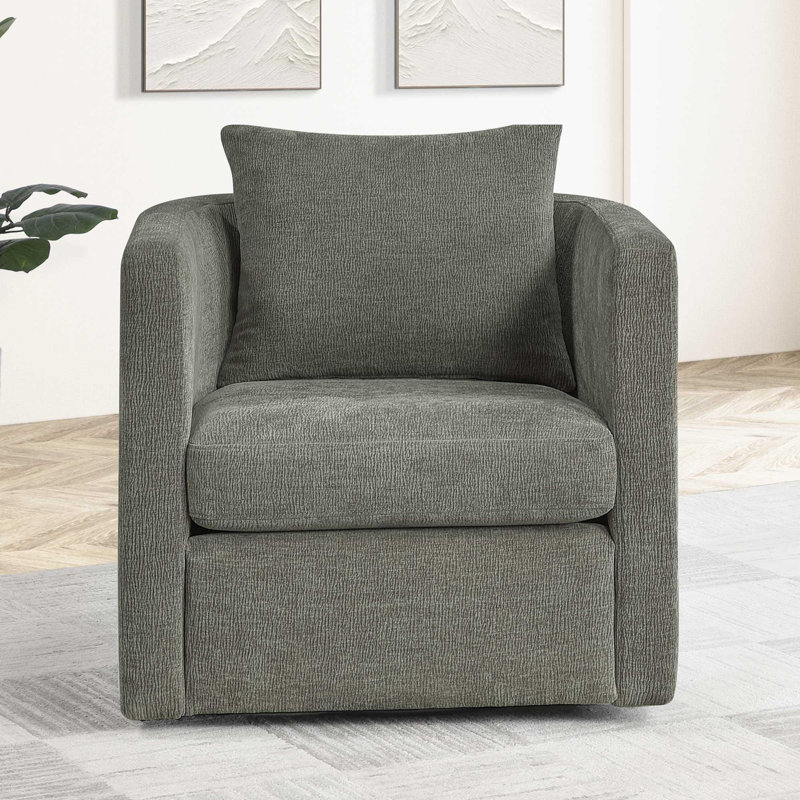 Fauteuil demi-tonneau Sutton, Gris