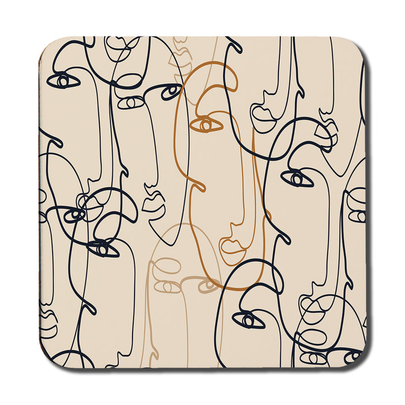 Doyt Square 6 Piece Coaster Set