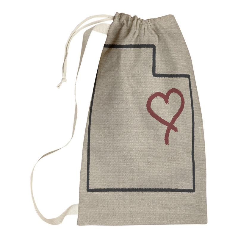 Sac à lessive « Love » hansard, Grand (H 36 po x l 28 po x P 1,5 po), Utah