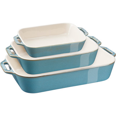 Staub Ceramique 3-Pcs Rectangular Ovenware Set