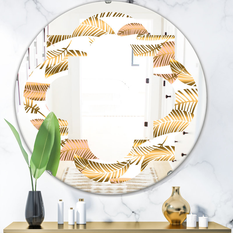 Miroir mural éclectique Quatrefoil, H 31,5 po x l po